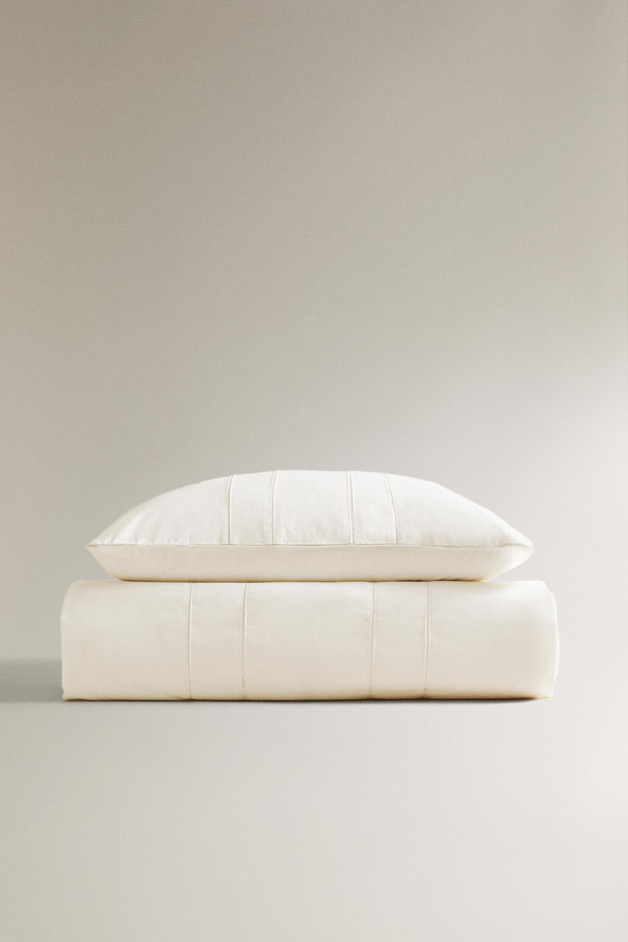 CHILDREN'S POPLIN FLAT SHEET WITH HEMSTITCHING